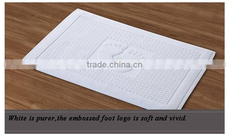 Luxury hotel water absorbent bath mat set