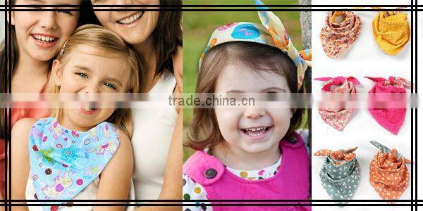 Green Cotton Printed Multifunction Baby Hair Accessories