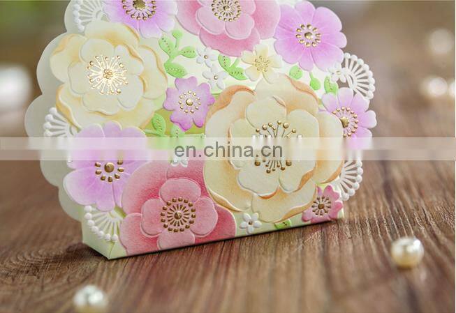 Fancy paper gIft favor box with ribbon
