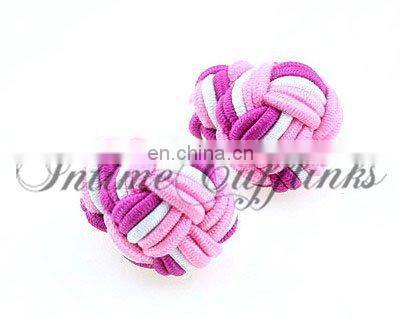2013 multicolor fabric knot cufflinks