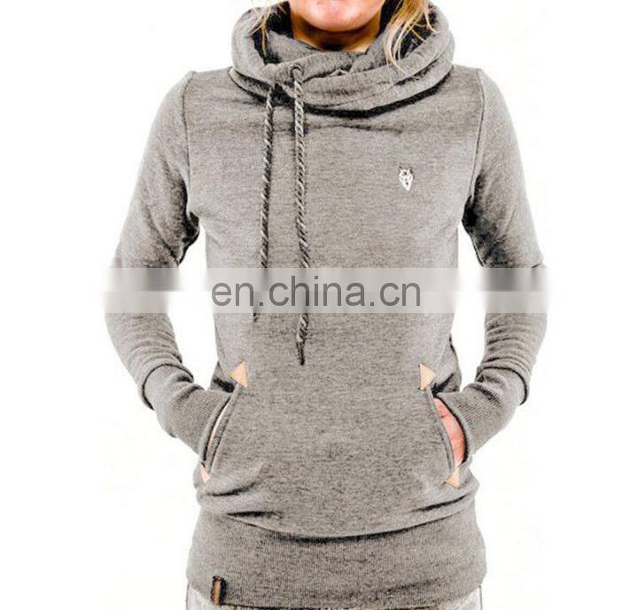 Women Girl Pocket Hoody Hoodie LongSleeve Hooded Sweatshirt Pullover Jumper Coat