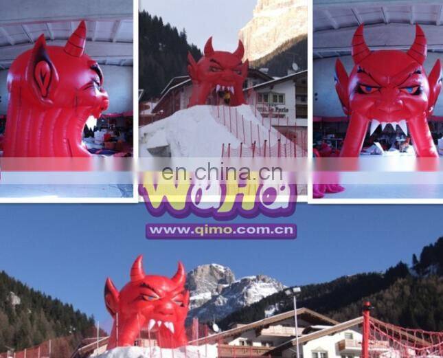 hot sale promotion oxford purple giant inflatable football helmet sports tunnel