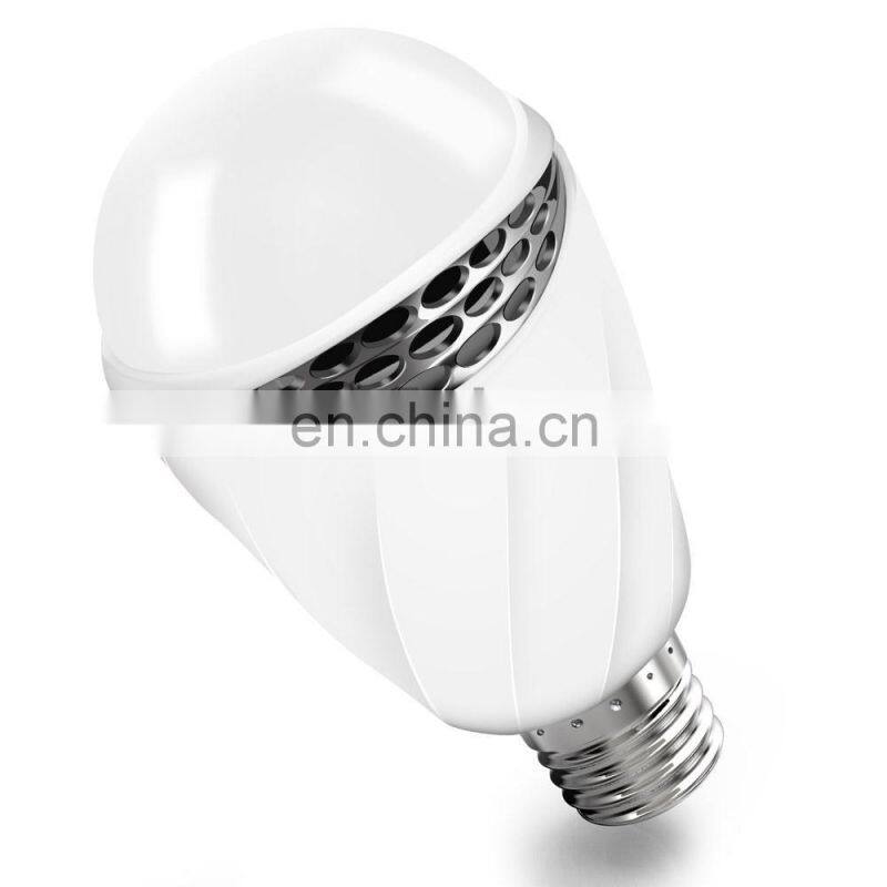 Smart Voice Bulb 3W LED Speech Recognize Bulb, Voice Control Lamp Color-changing Light in English Language E27 Base Holder