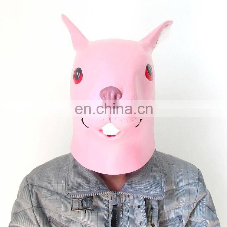 Custom Quality Pure Colorful Kigurumi Rabbit Toy Rubber Mask
