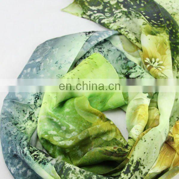 2013 New Lady Digital Printing Silk Scarf (crepe satin plain)