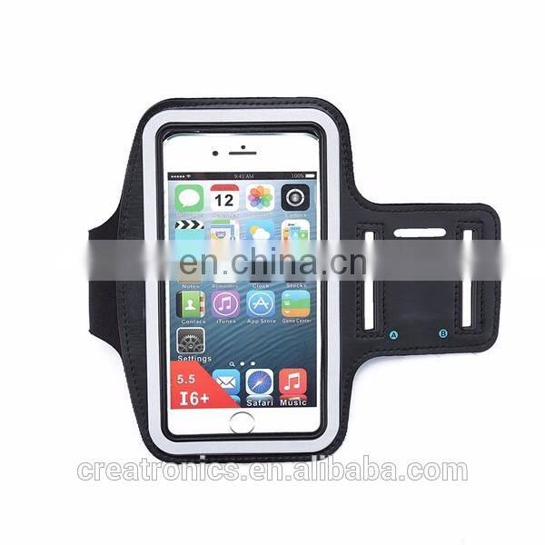 Unisex Armband Case Bluetooth Smart Armband Handleiding Black Fabric Custom Phone Running Silicone Reflective Sport Armband