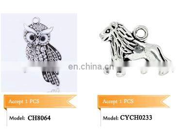 Silver Tone Pink White Enamel Roller Ice Skating Charm Ice Skates Charm Pendant