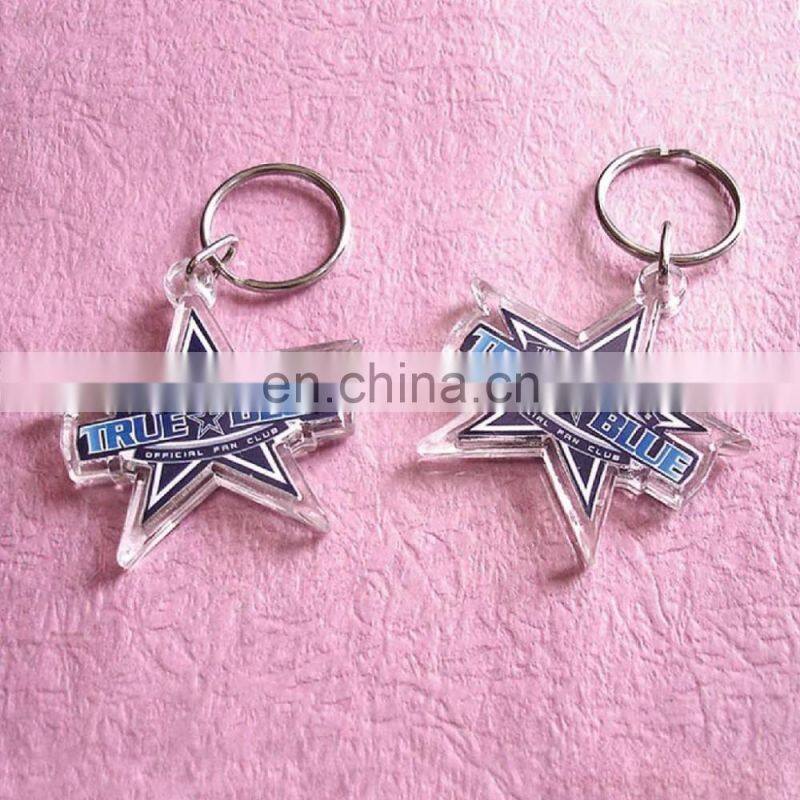 acrylic logo printing insert slipper name key chain