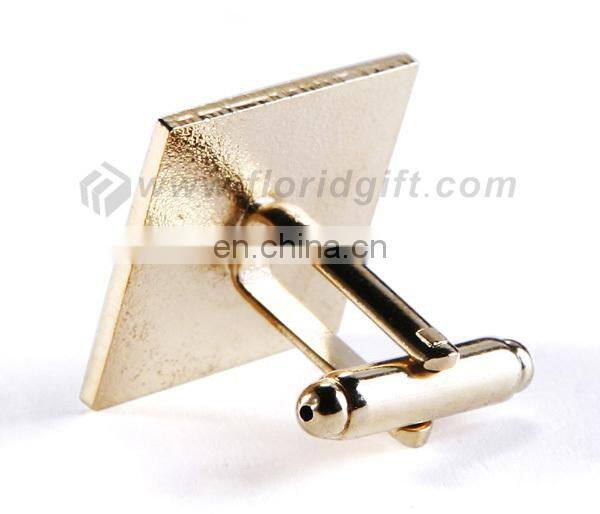 High quality Custom engraved Logo Cufflinks Hard Enamel Cufflinks