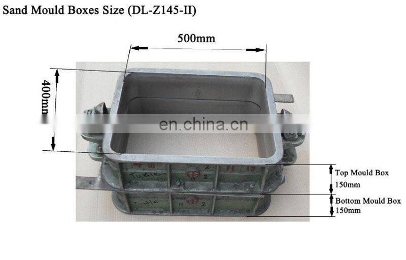 Types of mould frame semi auto sand jolt squeeze casting machine
