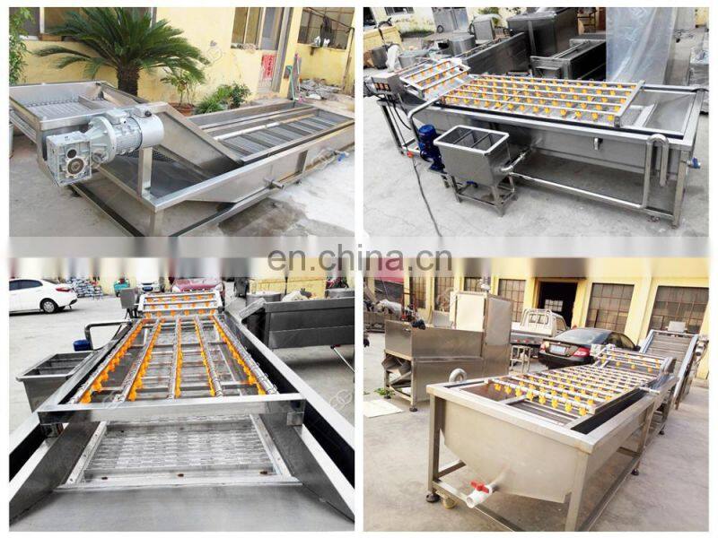 Factory Price Air Bubble Food Cleaning Fruit Washing Vegetable Blanching Machine