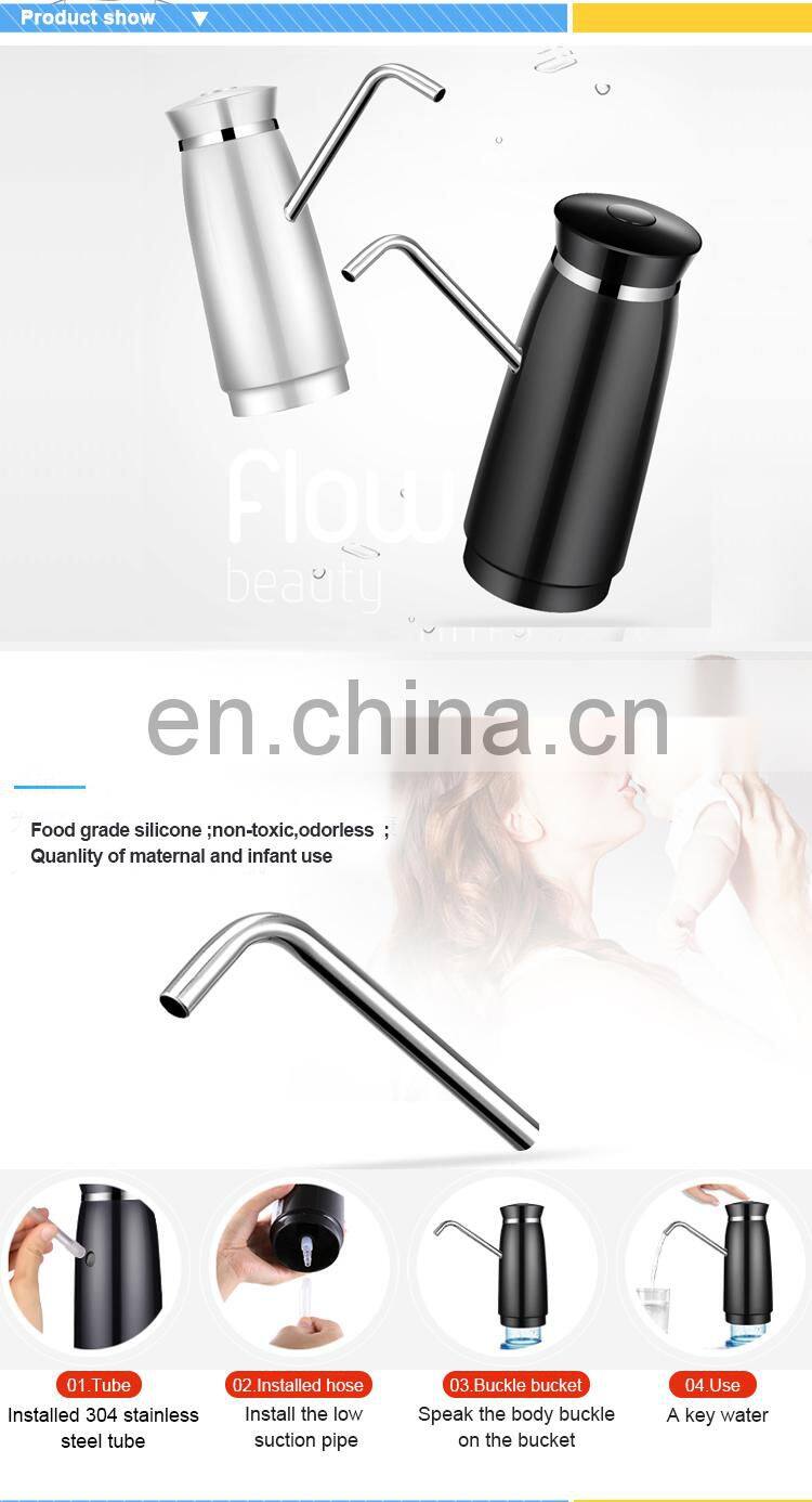 JAW-B1 Black Electric Cold Plastic Water Dispenser Camping Hand Water Pump