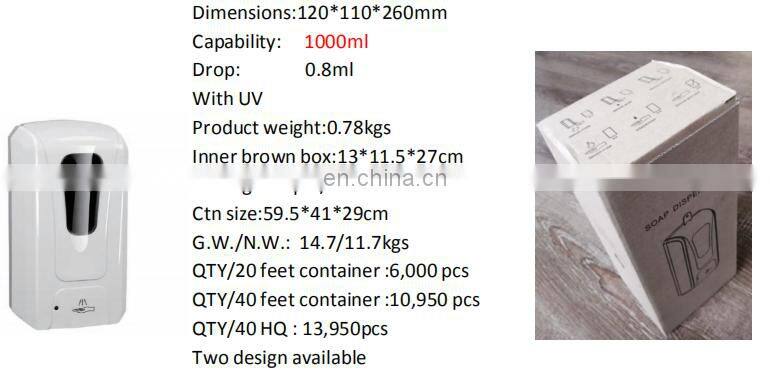 automatic sanitizer spray/gel dispenser with round stand