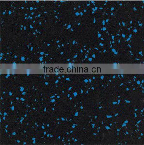 Interlocking Fitness center gym rubber flooring tiles