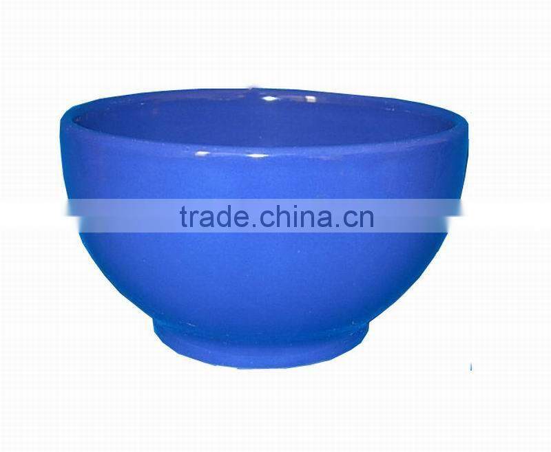 green colored stoneware small bowl