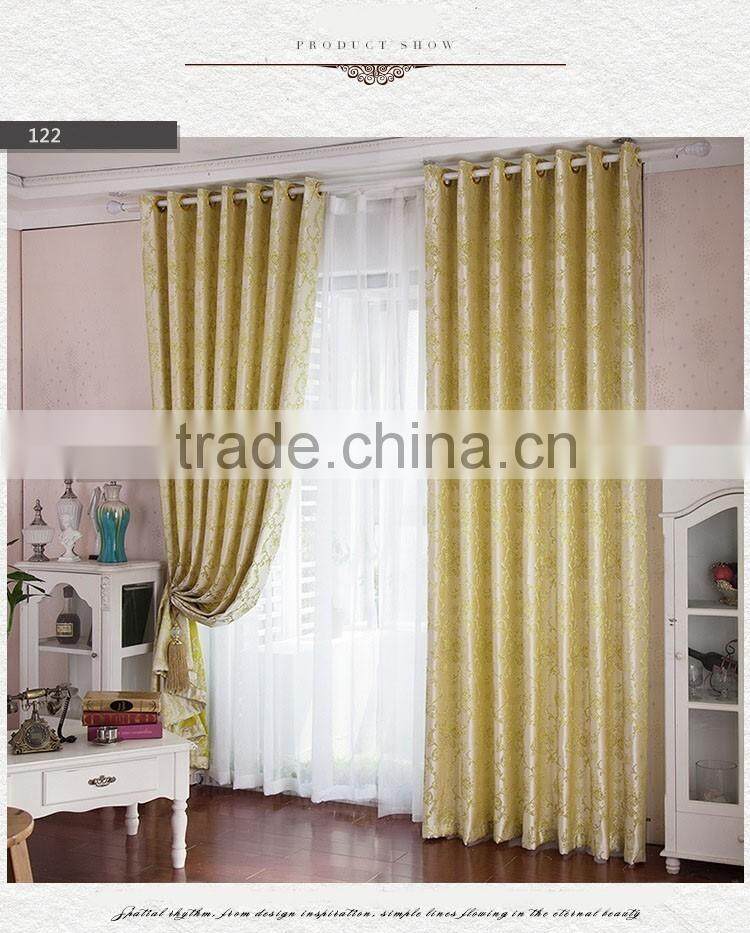 New design European high-grade jacquard polyester curtain