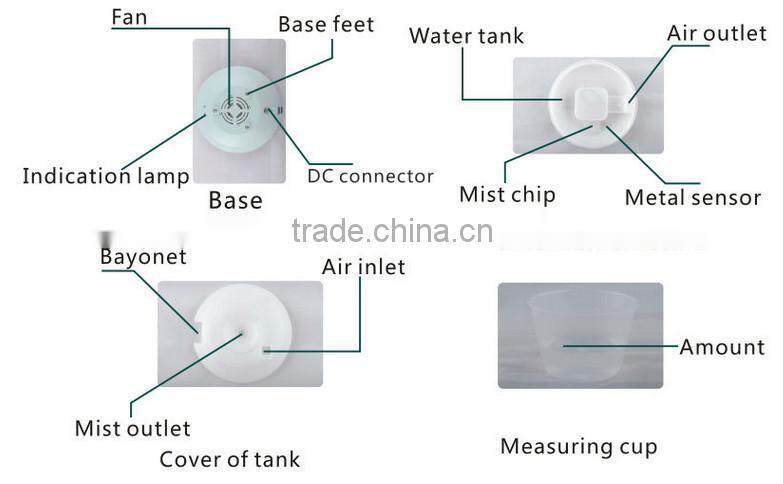 2015 hot sale mini aromatherapy humidifier