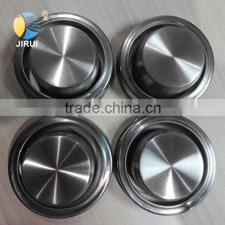 2016 factory customized 70mm silver cocktail shaker stainless steel lid for mason jar