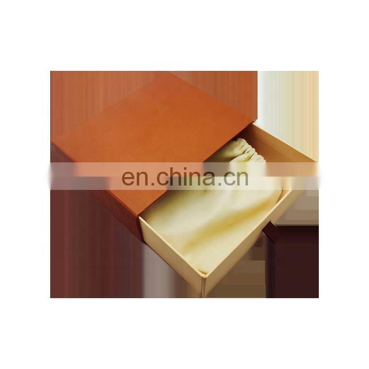 custom design printed laser hologram kraft paper jewelry packaging drawer gift box with logo