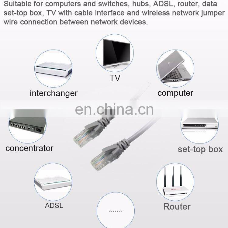 Ethernet patch cable high-speed Internet connection between computer and networking devices cat5 cat5e cat6 cable