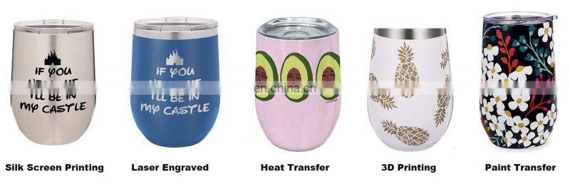 12oz 360ml good morning mug stainless steel tumbler double wall insulated wine tumbler custom