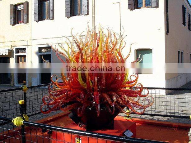 Star Hotel Glass Arc Floor Lamp Sculpture