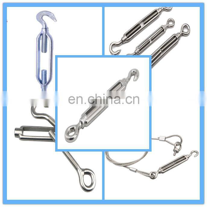 OEM heavy duty 304 stainless steel Hook Eye Turnbuckle
