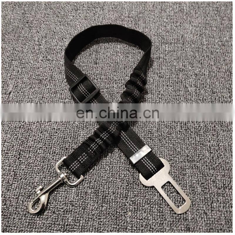 Pet Car Seat Belt Dog Seat Belt Dog Leash Vehicle Belt Adjustable Cushioning Elastic Reflective Safety Rope for Dog Cat
