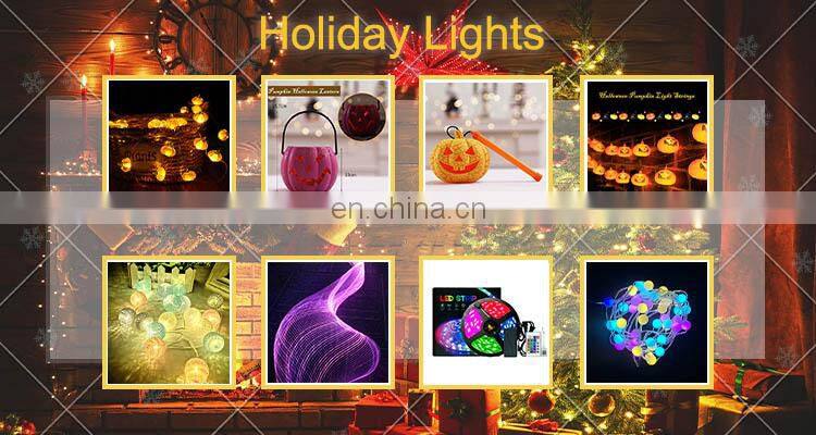 Holiday LED String Light Halloween Light White PVC Box Power Flash Item Cable Garden Color Bulb Pumpkin Lamp