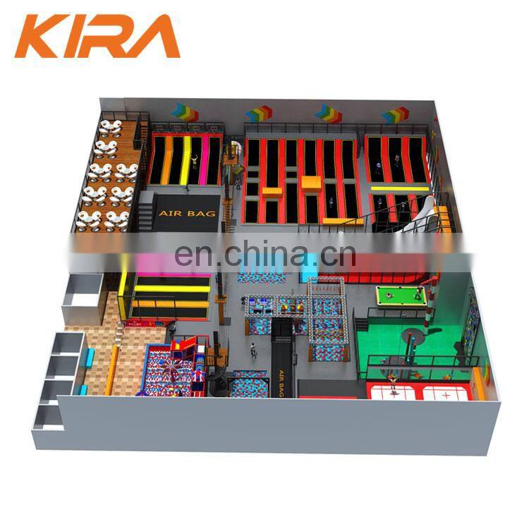 China Trampoline Park Manufacturer Popular Large Trampoline Park Equipment for Sale