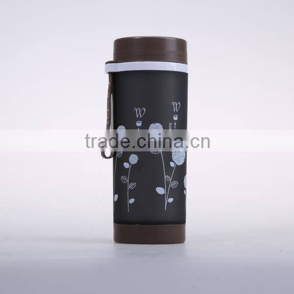 380ML double walls design Plastic sport water bottles with infuse