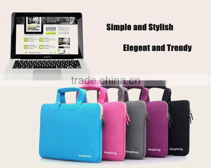 promotional neoprene laptop sleeve with zipper