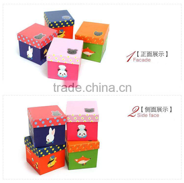 colorful children gift paper box