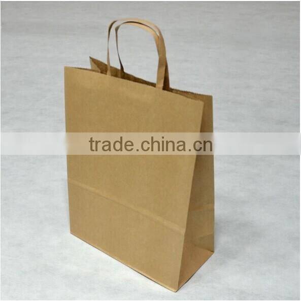 stripe kraft paper gift bag brown shopping bag