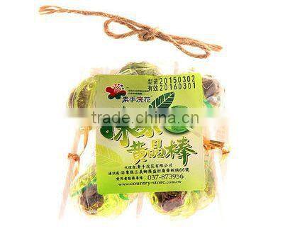 140g package Matcha Flavor Sweet Hard Lollipop Candy