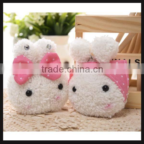small cute girls plush toy keychian rabbit toy keychians for gifts