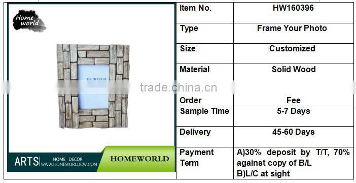 5" x 7" original wooden photo frame graduating frame your photo for sweet time