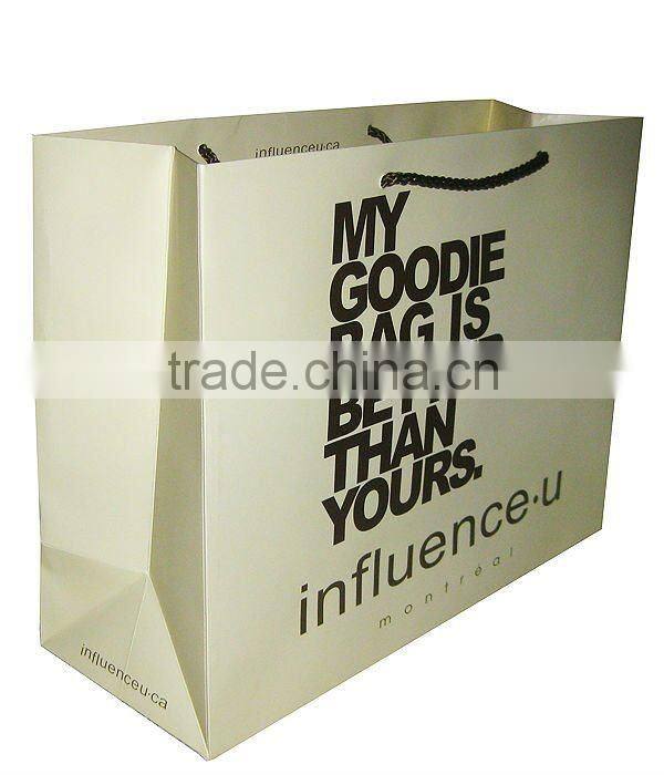 green hight quality paper shopping bag