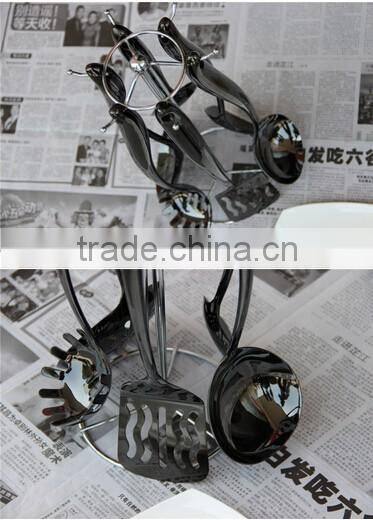 6 piece new colling tool black utensil set