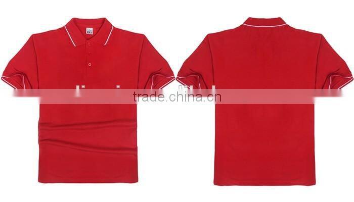 Short Sleeve lapel man t shirt polo, cheapest price t shirt printing in china