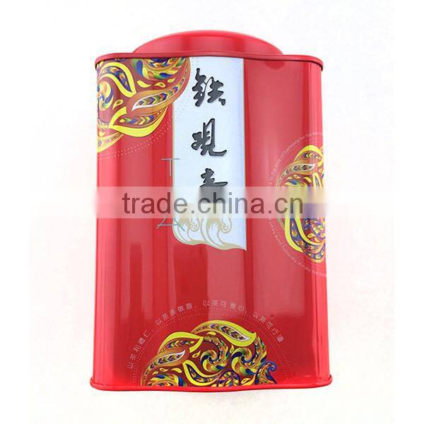 square shape airtight lid tea tin container for sale