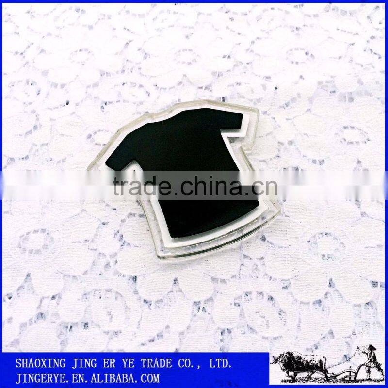 High Quality T-Shirt Shape Clear Acrylic Fridge Magnet