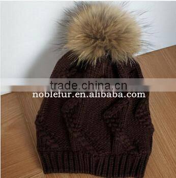 various style rabbit fur plain solid color female pompom headwear