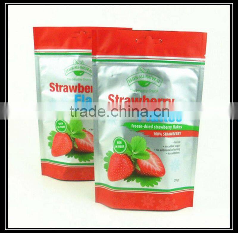 Custom Printed Laminated material zip lock reclosable plastic bags for food packaging