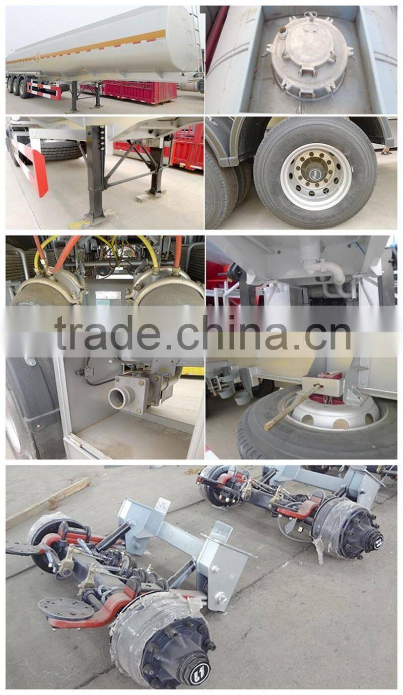 58500L/56000L ellipsoid head lpg semi trailer