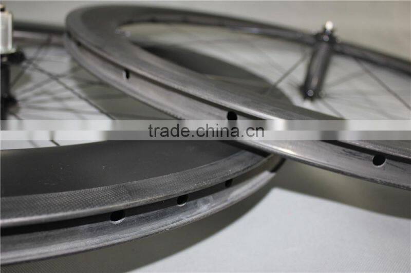 56mm clincher bicycle wheelset 700c road bike wheelset powerway M71 wheels carbon road bike wheelset W56C