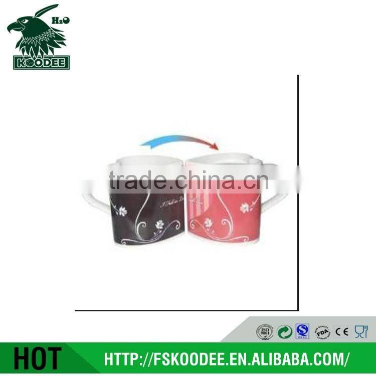 Fashion design magic mug with customized logo