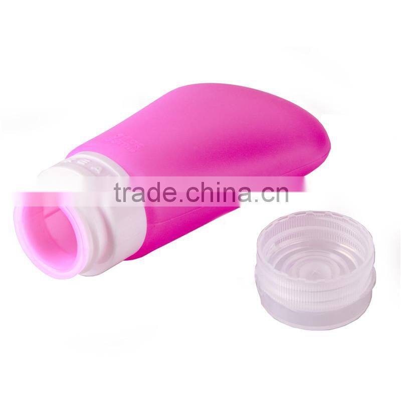 smal silicone travel empty cosmetic bottle
