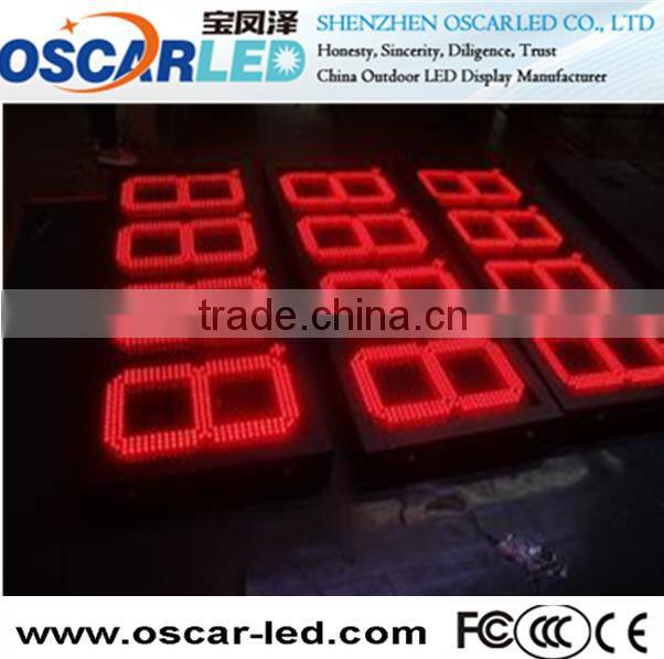Hot sales led digital price number display/led programming sign display/gas station led display board