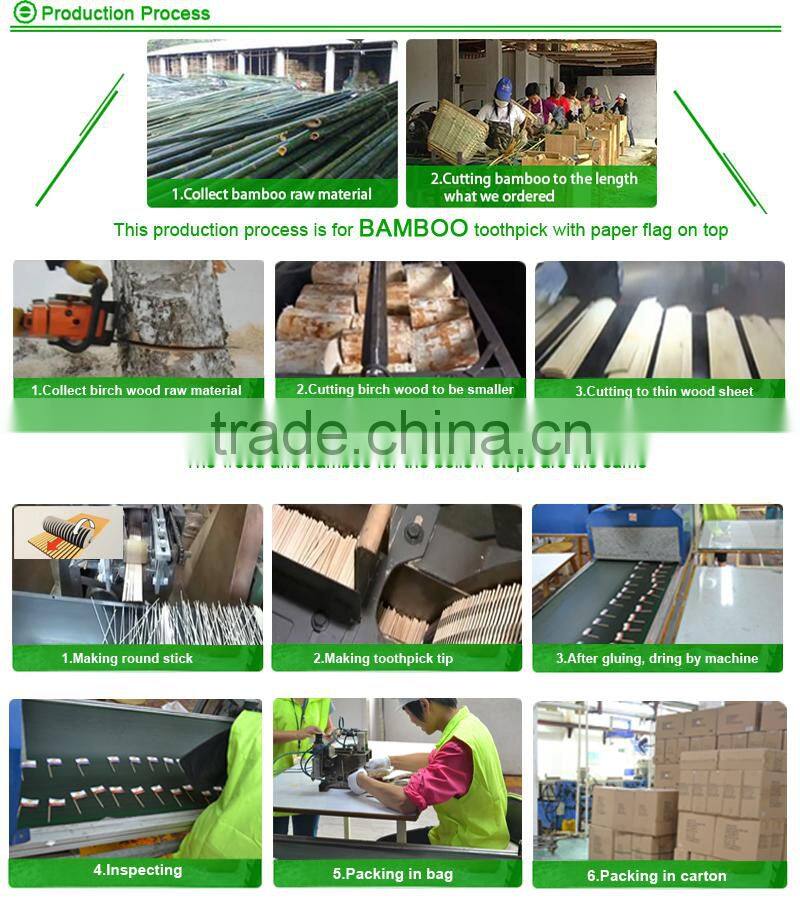 New style hot sell flag bamboo party cocktail food stick